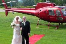 Wedding with Helicopter